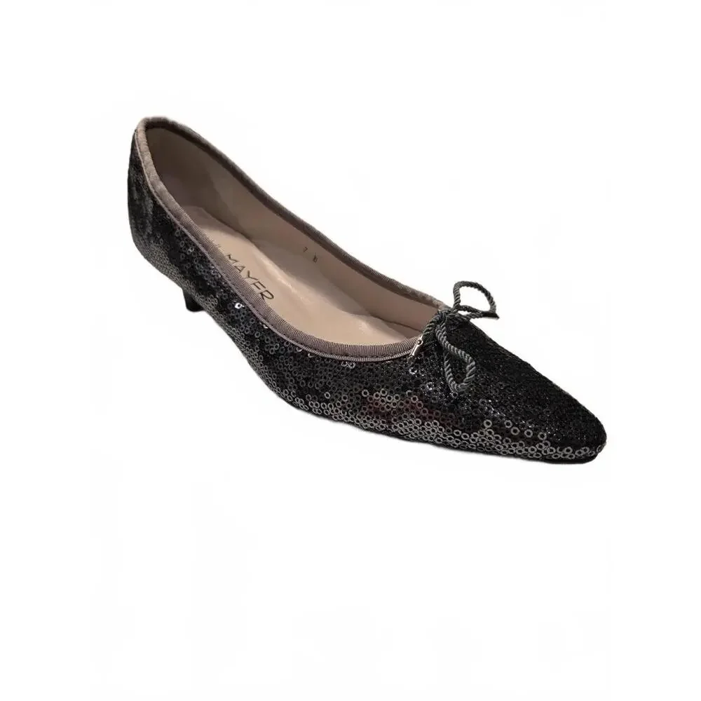 Paul‎ Mayer Attitudes Sequin Kitten Heel NIB (New)